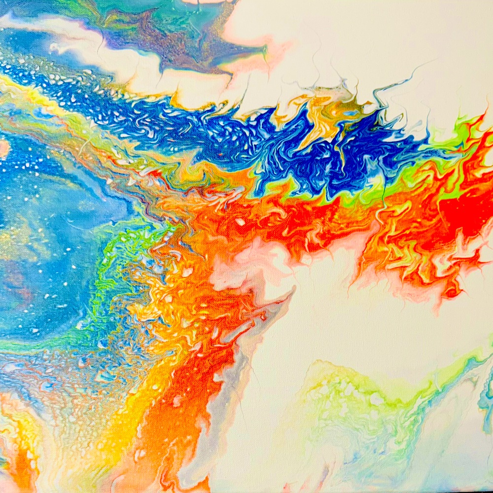 One of a kind pour and swipe